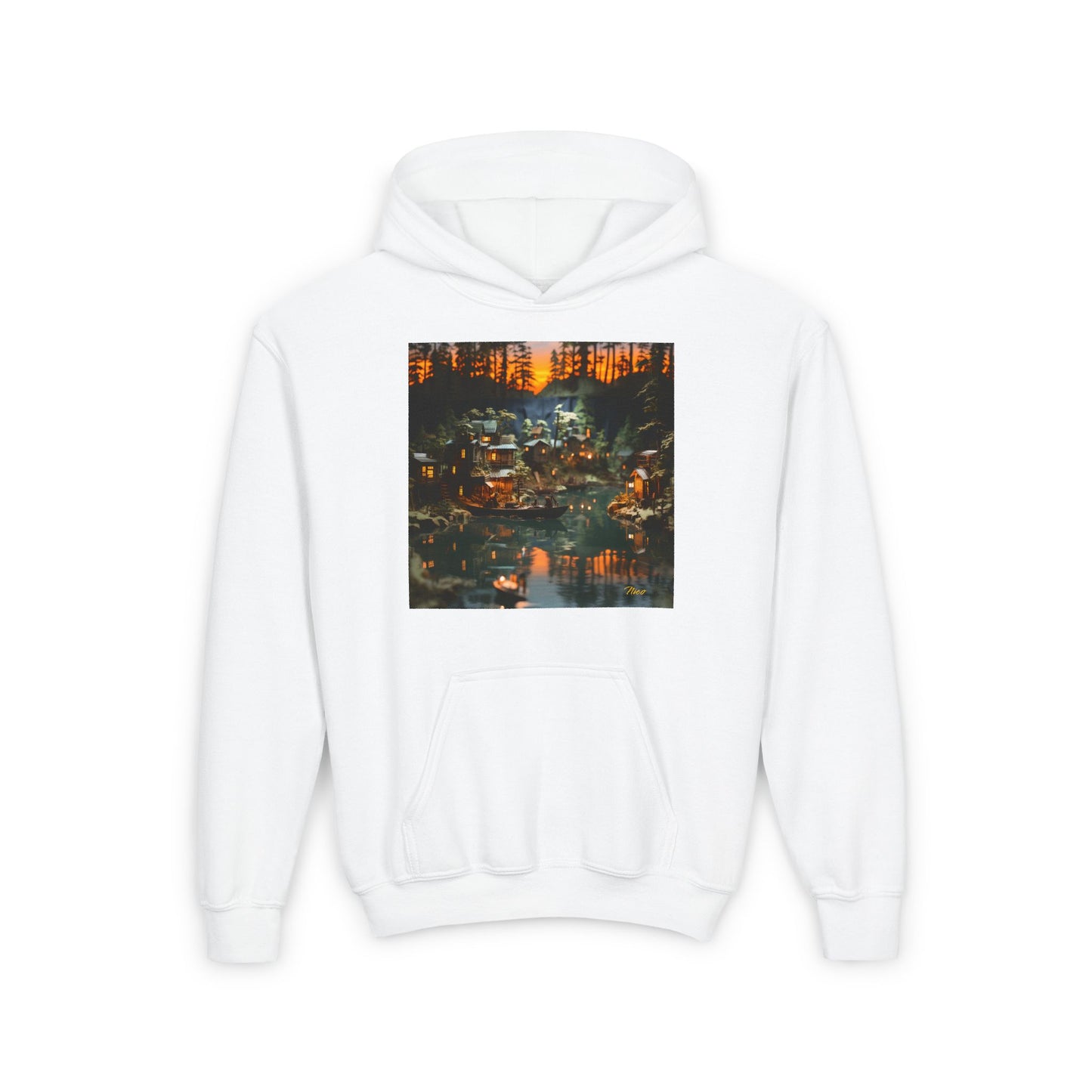 Born On A Bayou Series Print #2 Youth Heavy Blend Hooded Sweatshirt