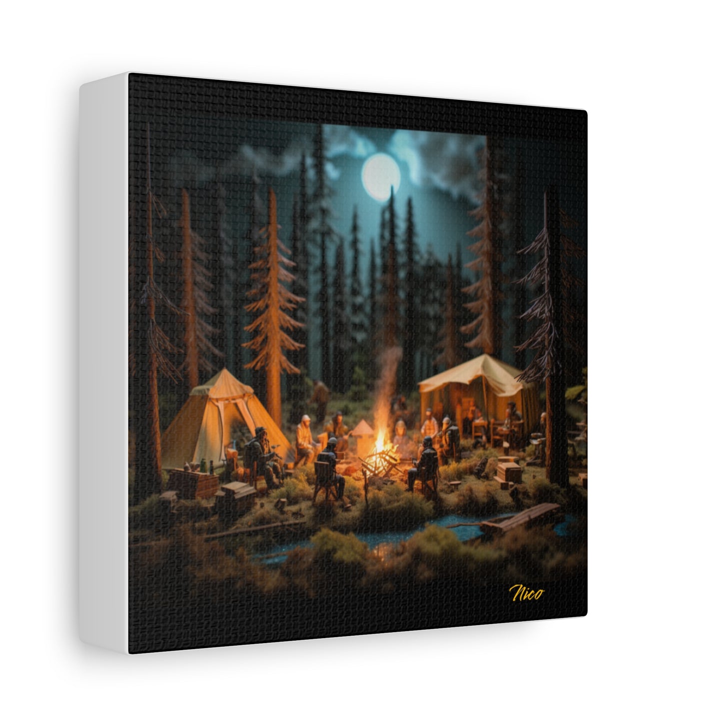 Under The Starry Skies Series Print #8 - Streched Matte Canvas Print, 1.25" Thick