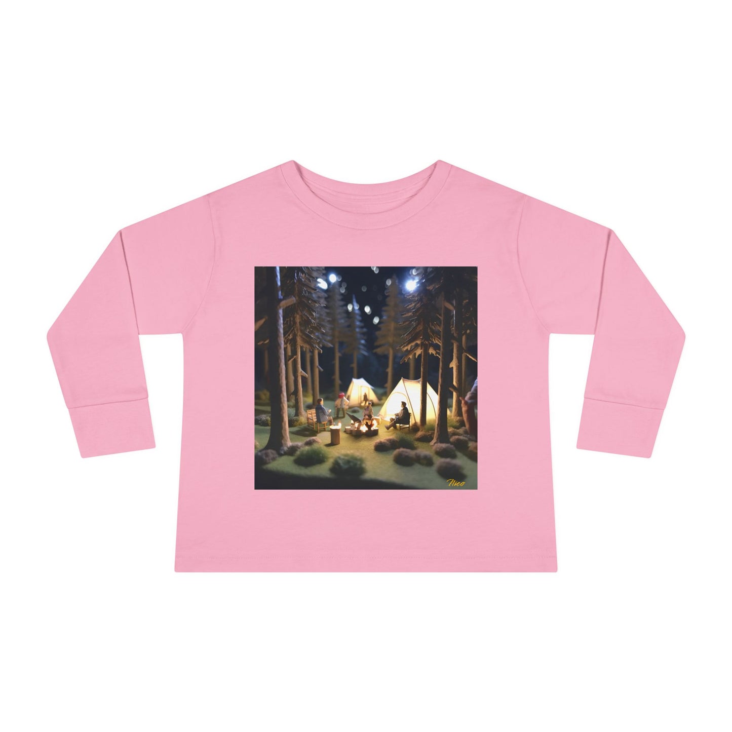 Under The Starry Skies Series Print #7 Toddler Long Sleeve Tee