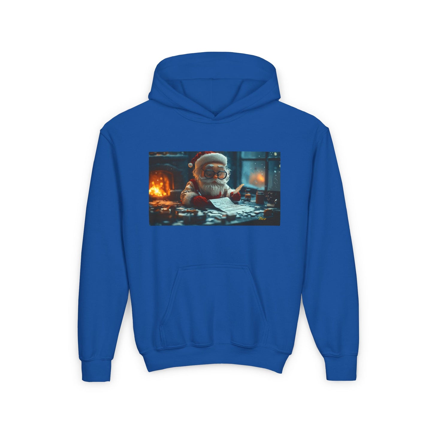 Chirstmas 2024 Series Print #1 Youth Heavy Blend Hooded Sweatshirt