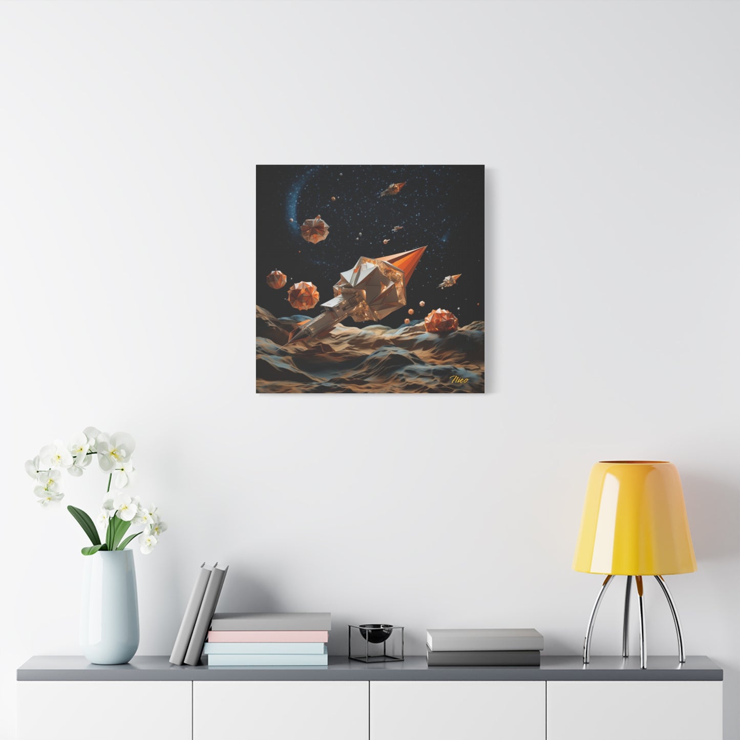 Elons' Dream Series Print #3 - Streched Matte Canvas Print, 1.25" Thick