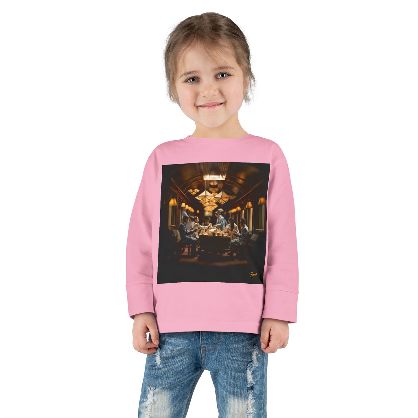 Orient Express Series Print #6 Toddler Long Sleeve Tee