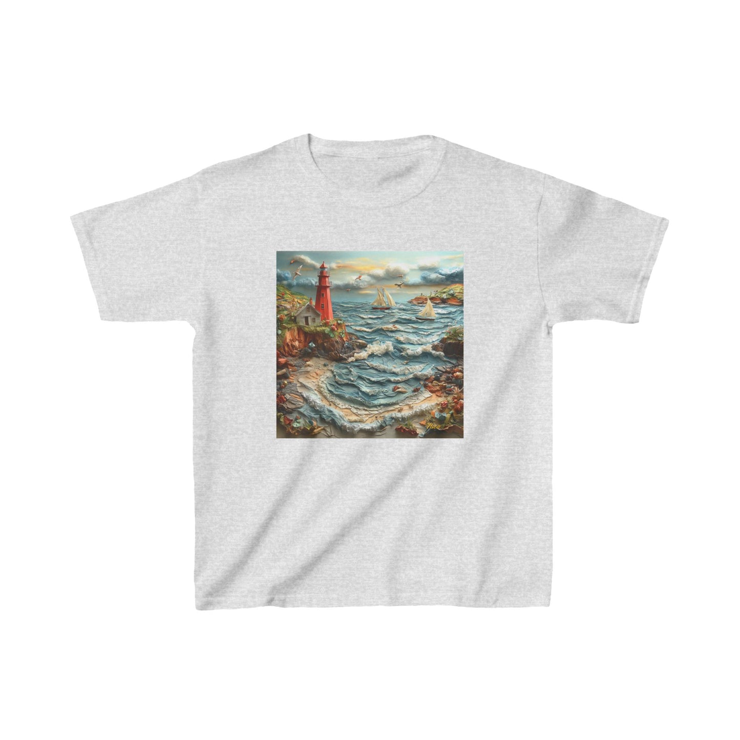 By The Seaside Series Print #2 Kids Heavy Cotton™ Tee