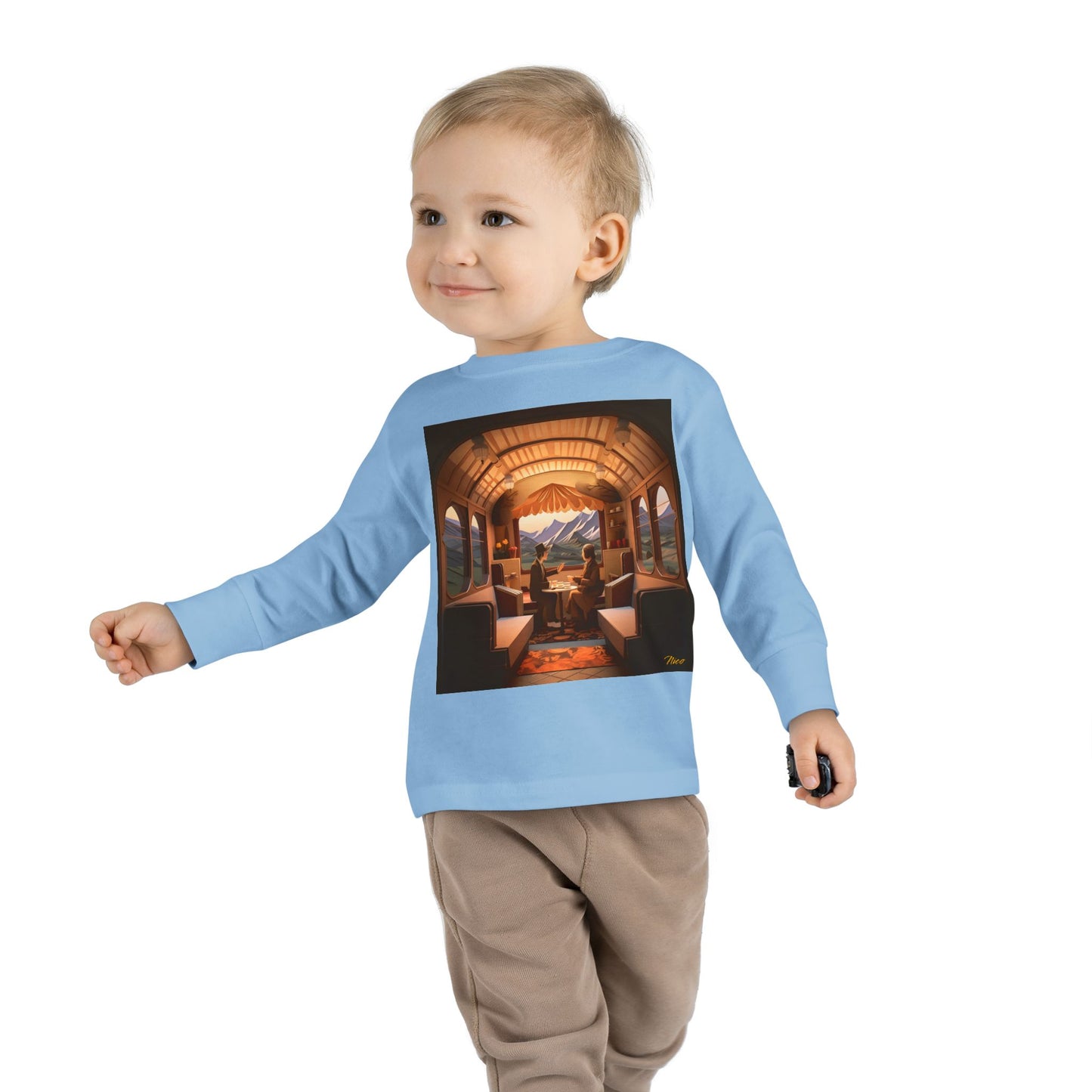 Orient Express Series Print #10 Toddler Long Sleeve Tee