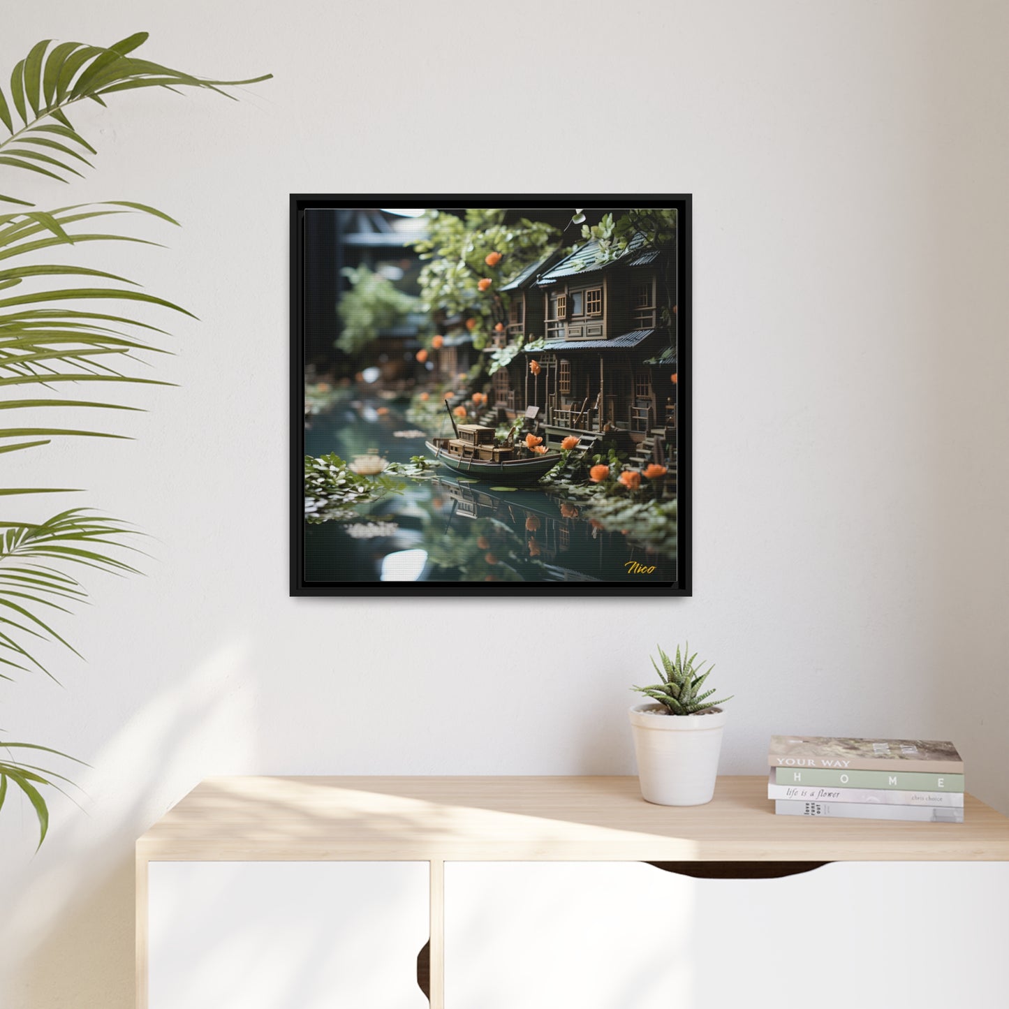 Born On A Bayou Series Print #9 - Black Framed Canvas Print