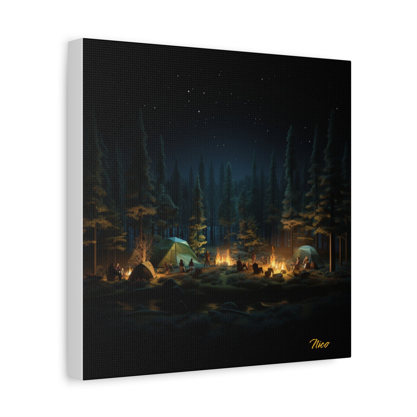 Under The Starry Skies Series Print #2 - Streched Matte Canvas Print, 1.25" Thick