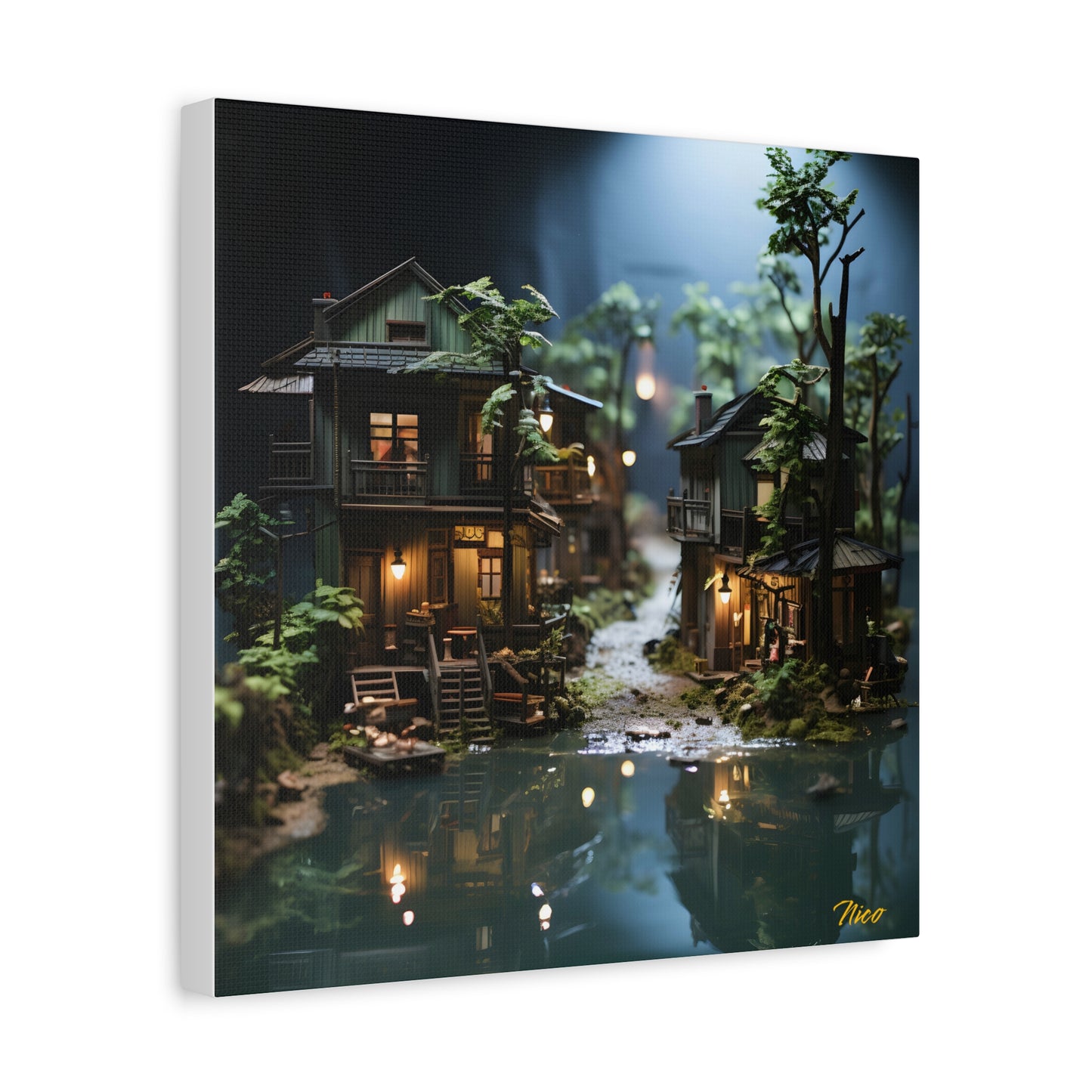 Born On A Bayou Print #3 - Streached Matte Canvas Print, 1.25" Thick