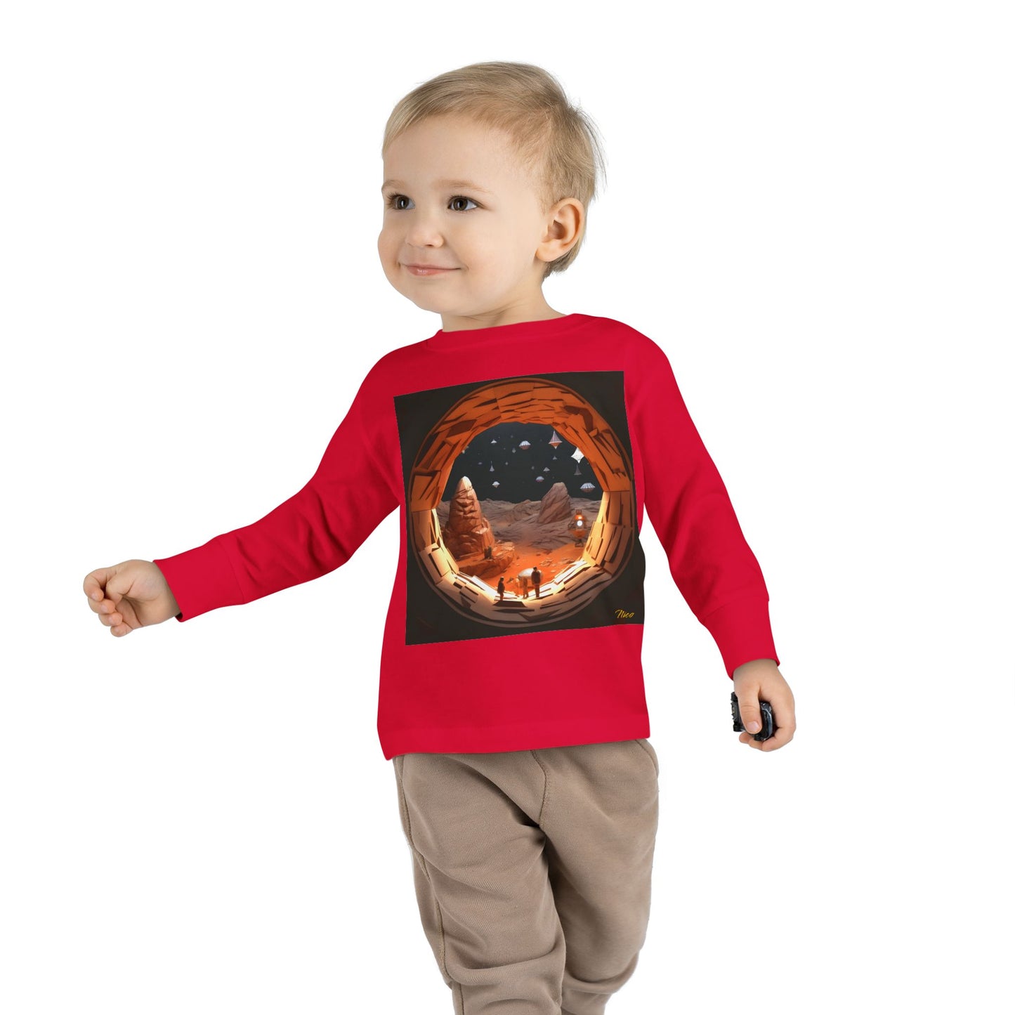 Elons' Dream Series Print #4 Toddler Long Sleeve Tee