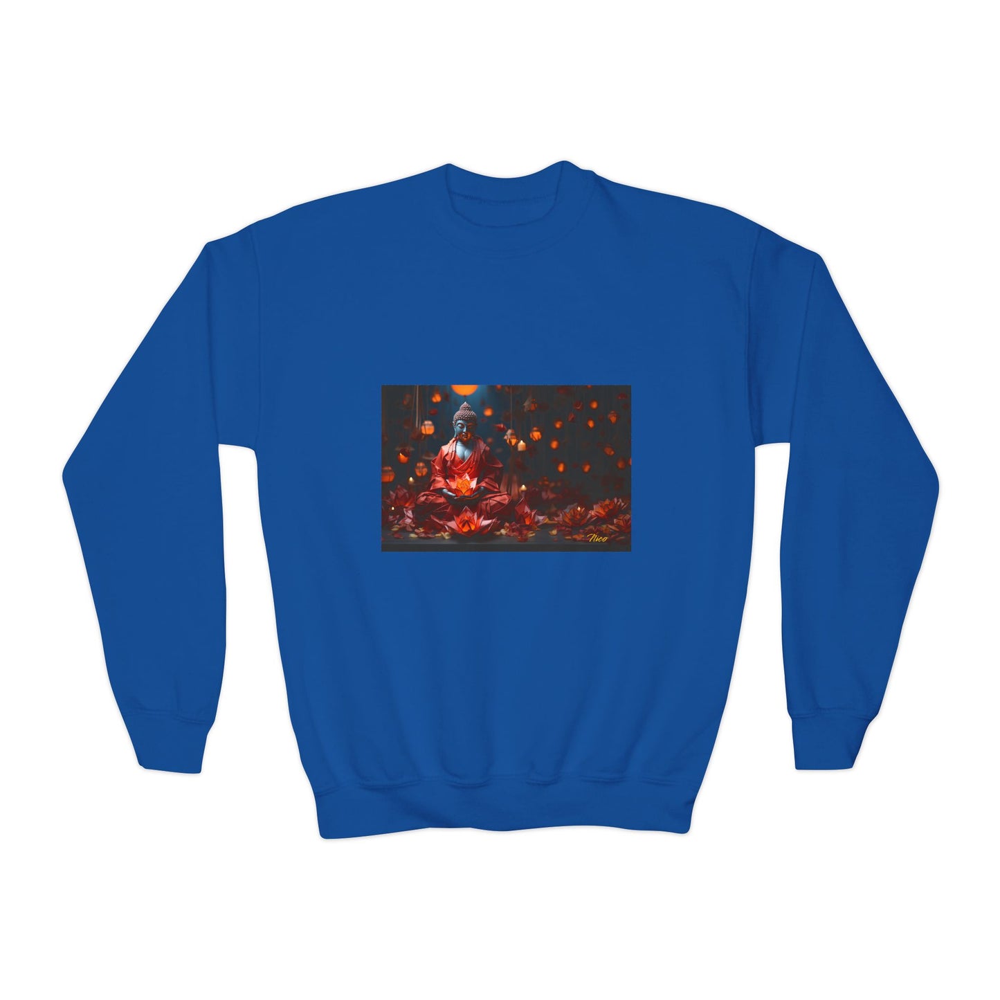 Ascending Buddah Series Print #2 Youth Crewneck Sweatshirt