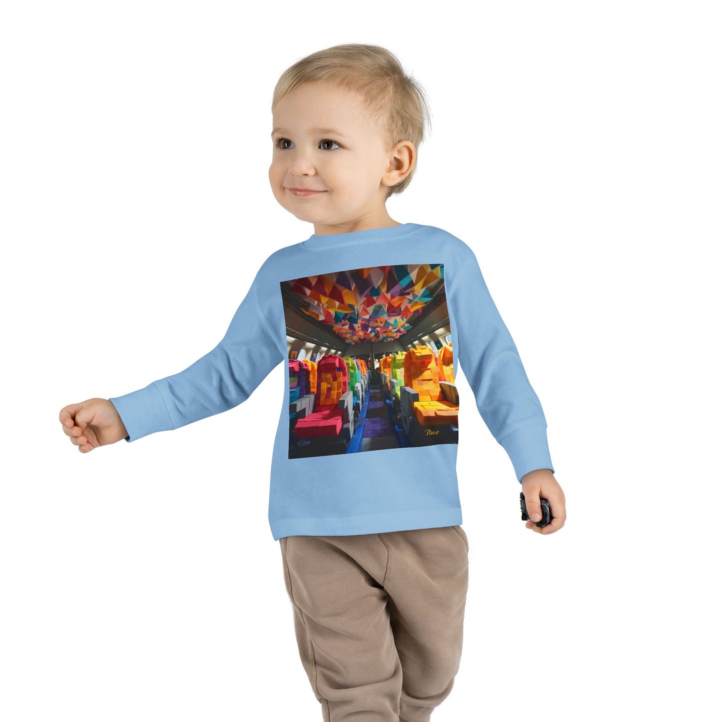 Big Ol' Jet Airliner Series Print #4 Toddler Long Sleeve Tee