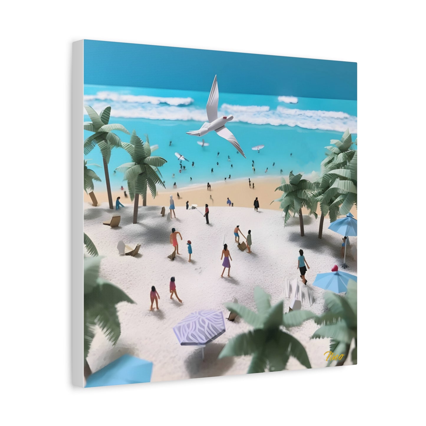 By The Seaside Series Print #5 - Streched Matte Canvas Print, 1.25" Thick