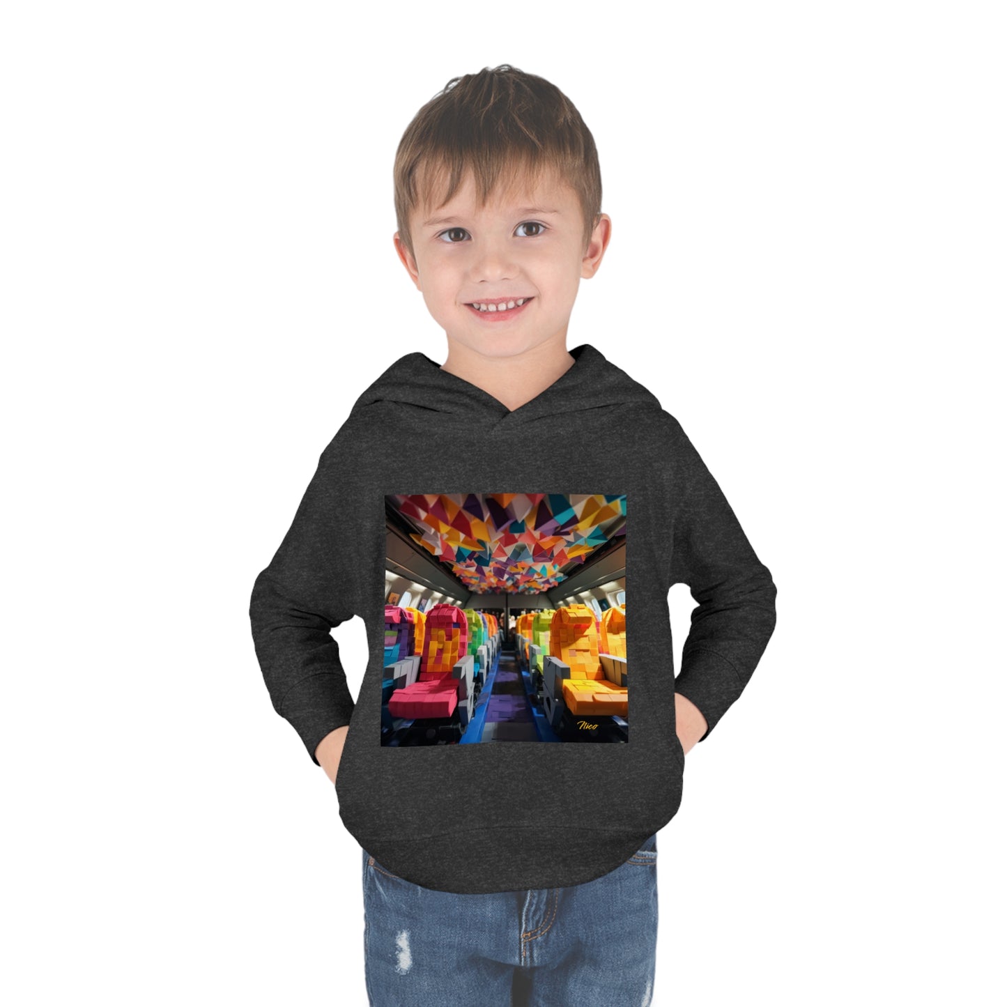 Frequent Flyer Miles Series Print #4 Toddler Pullover Fleece Hoodie