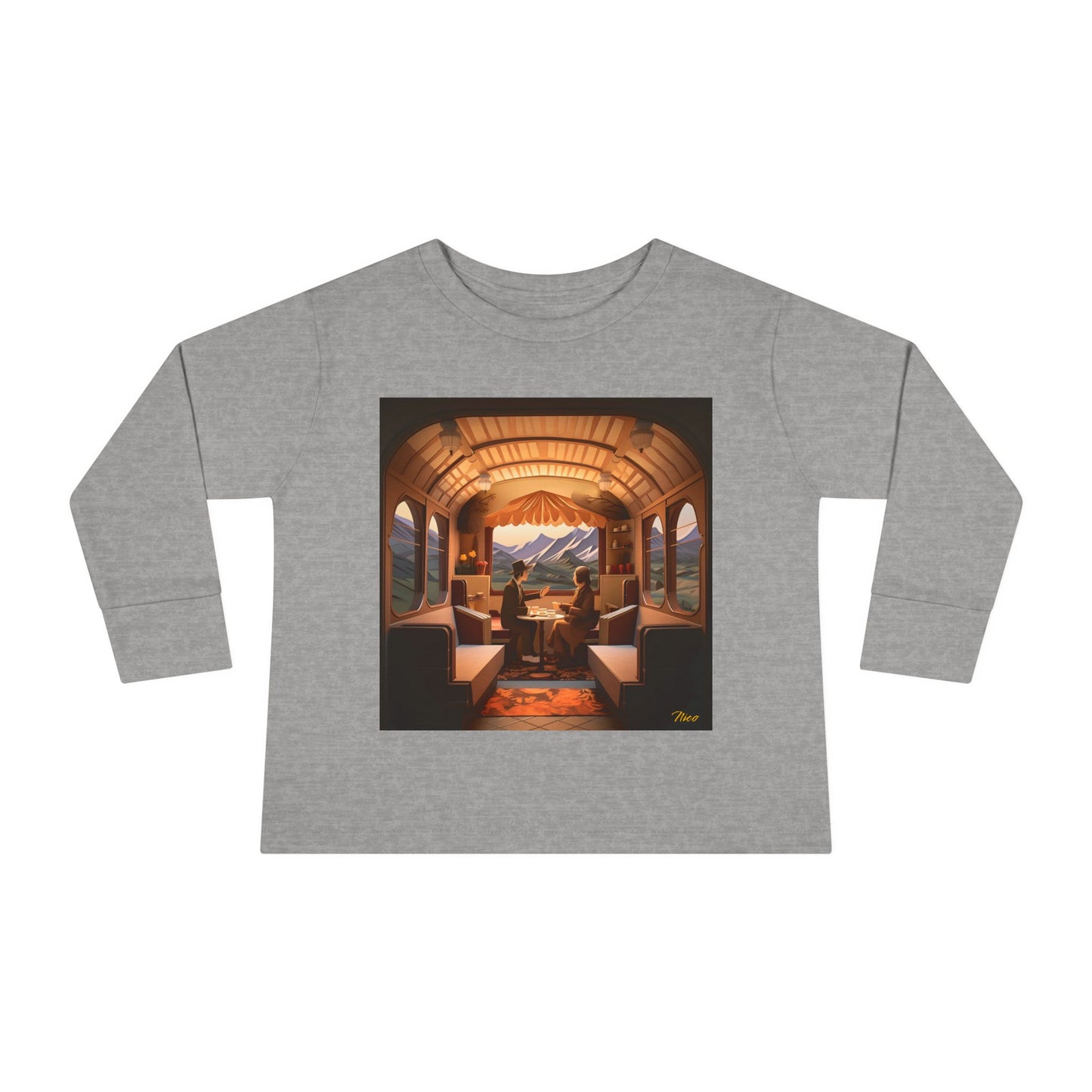 Orient Express Series Print #10 Toddler Long Sleeve Tee