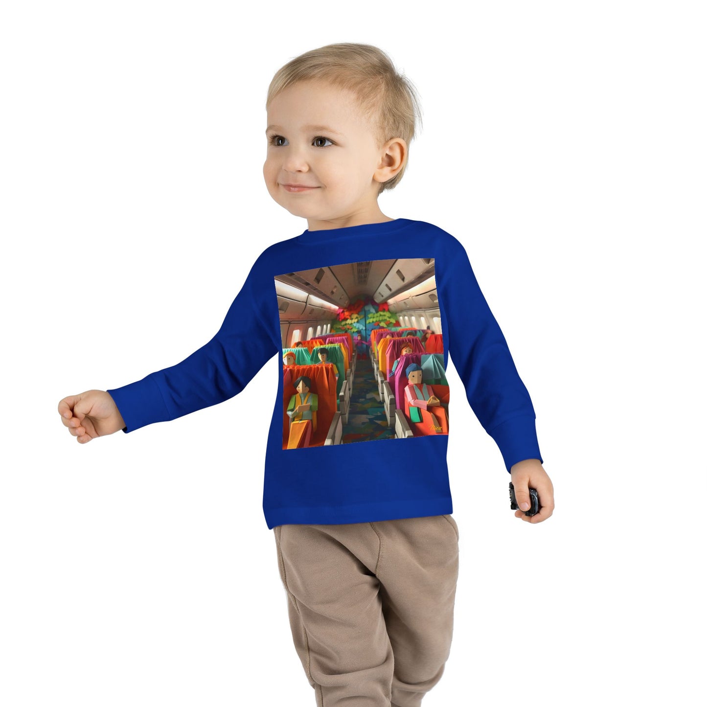 Big Ol' Jet Airliner Series Print #2 Toddler Long Sleeve Tee