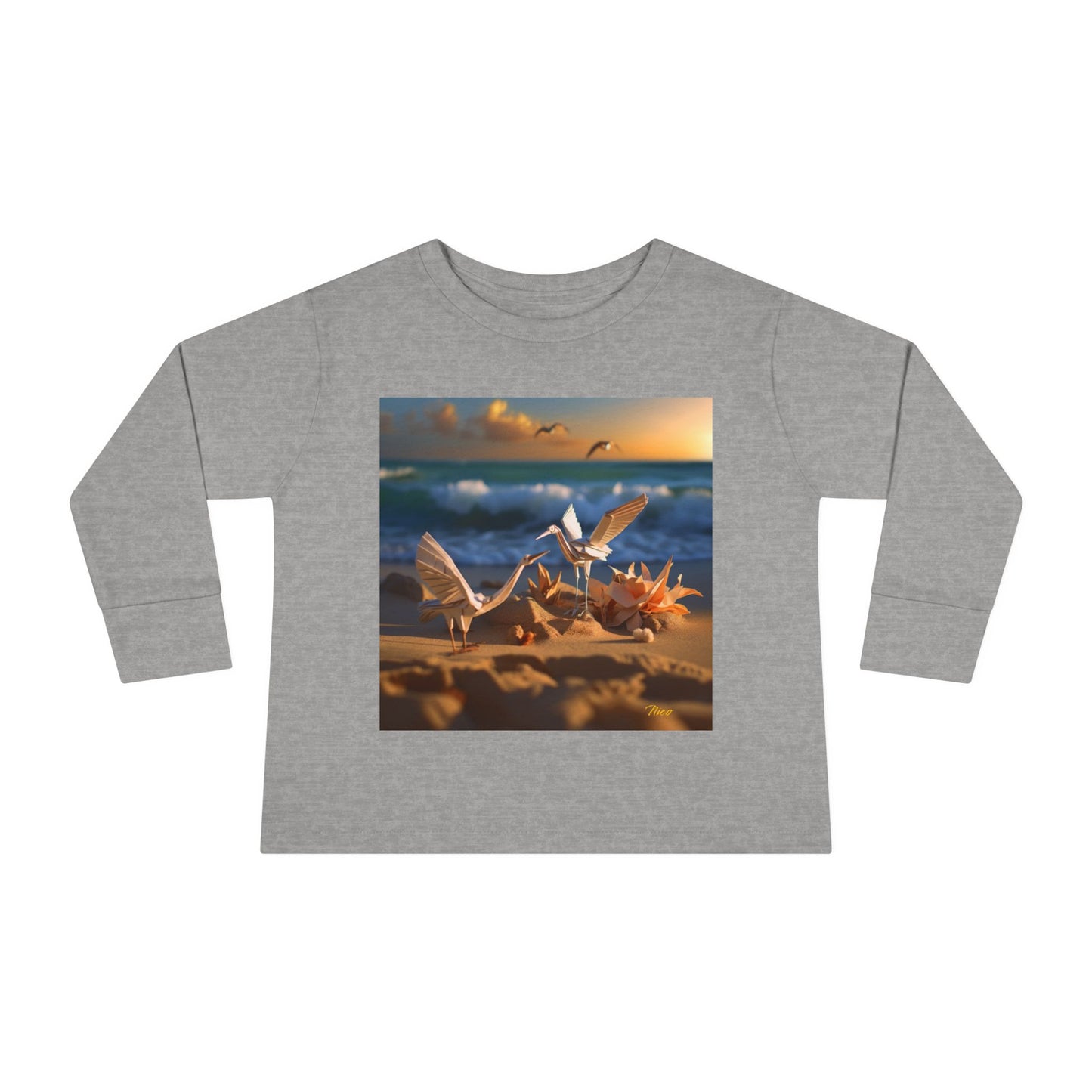 By The Seaside Series Print #3 Toddler Long Sleeve Tee