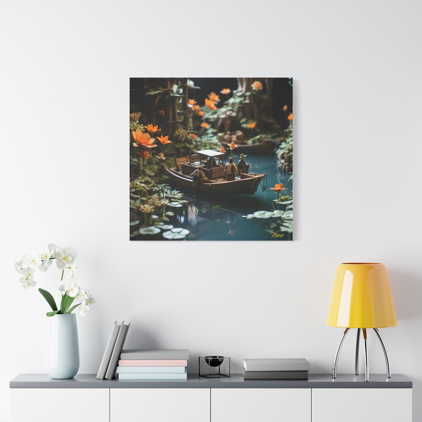 Born On A Bayou Print #4 - Streached Matte Canvas Print, 1.25" Thick