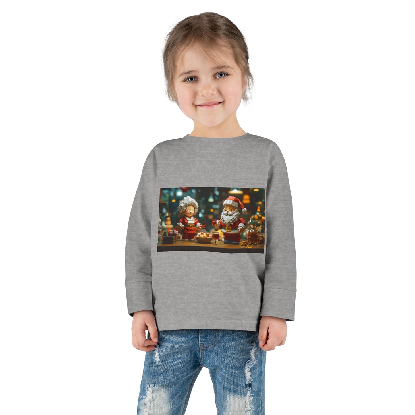 Chirstmas 2024 Series Print #2 Toddler Long Sleeve Tee