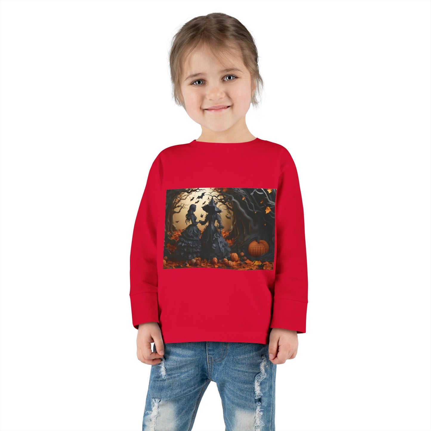 Halloween 2024 Series Print #9 Toddler Long Sleeve Tee