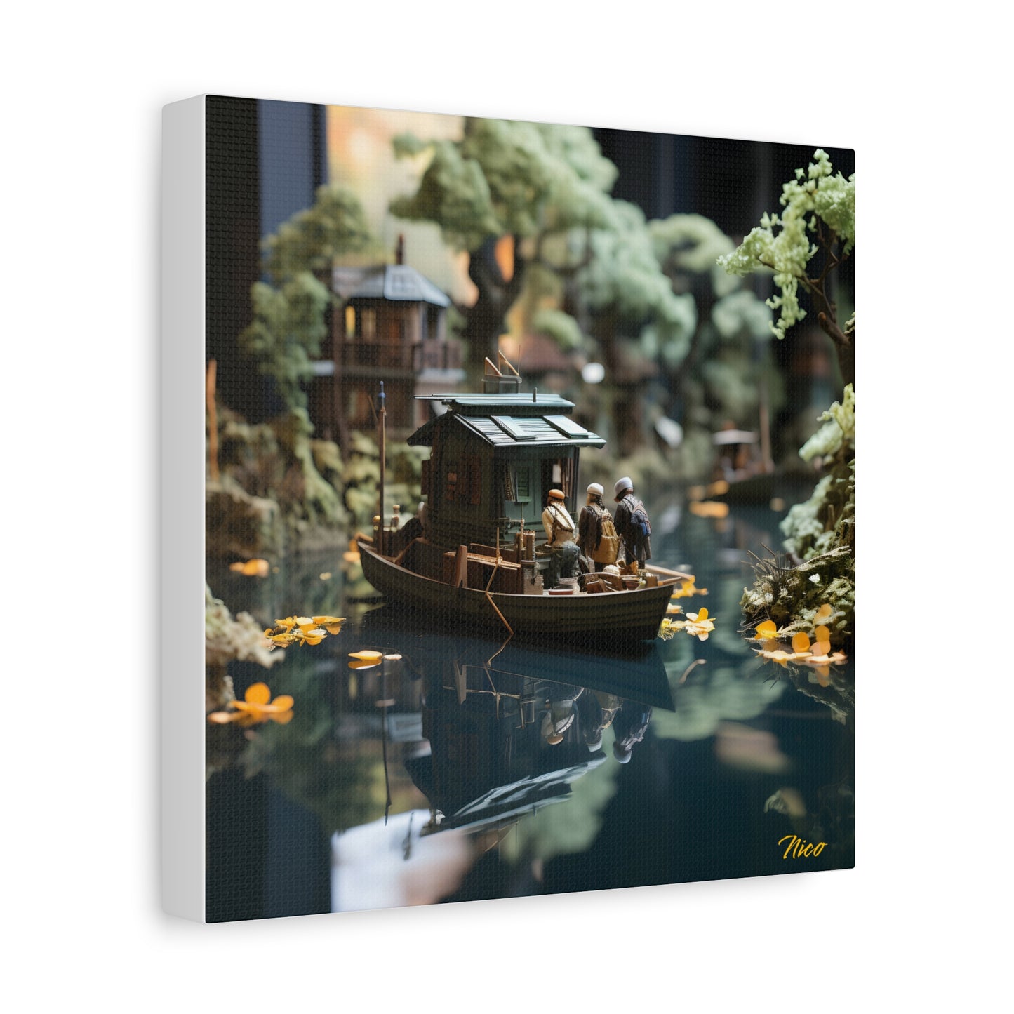 Born On A Bayou Print #2 - Streached Matte Canvas Print, 1.25" Thick