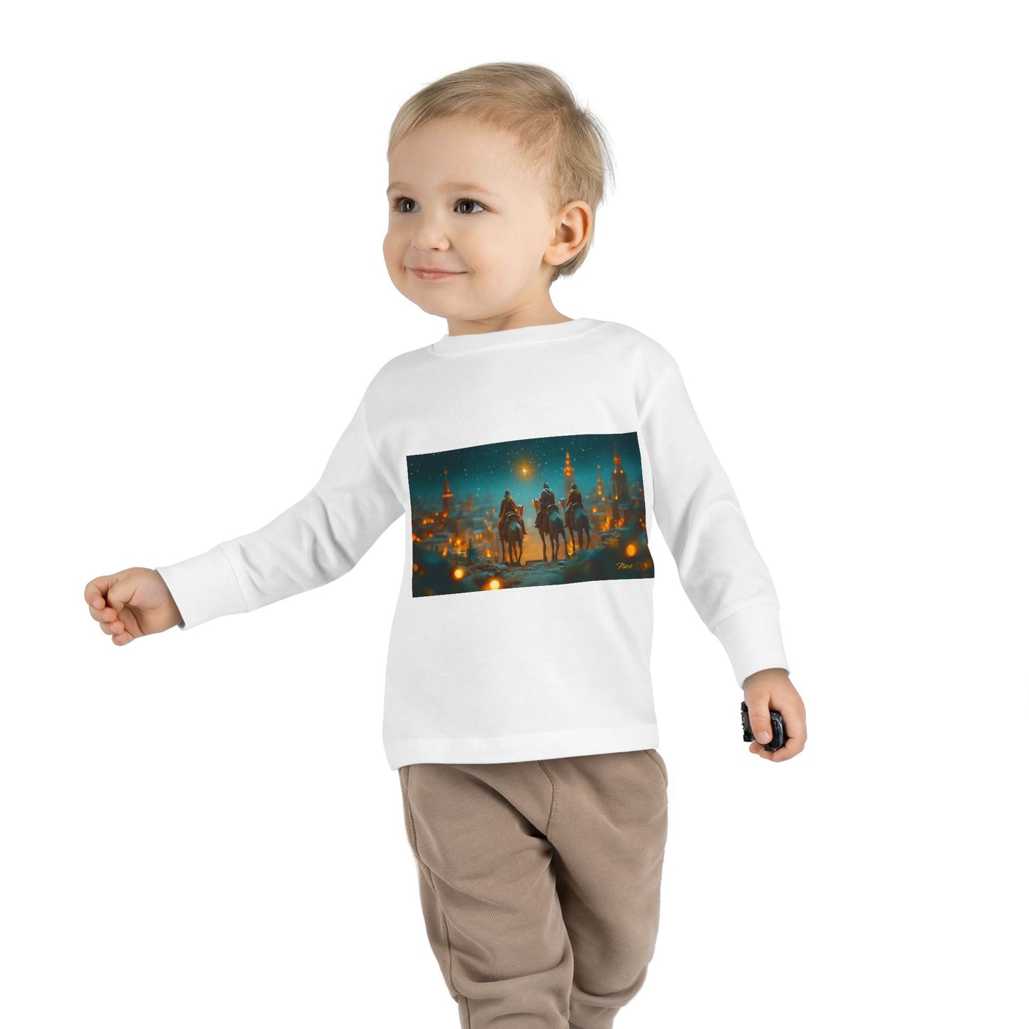 Chirstmas 2024 Series Print #9 Toddler Long Sleeve Tee