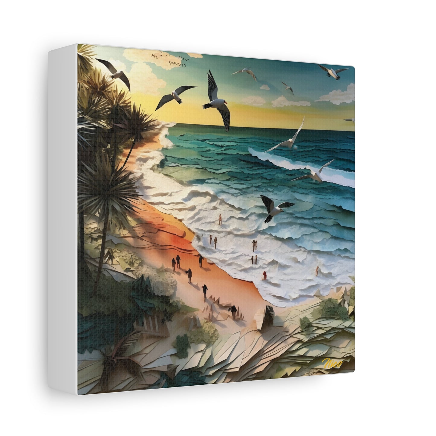 By The Seaside Series Print #6 - Streched Matte Canvas Print, 1.25" Thick