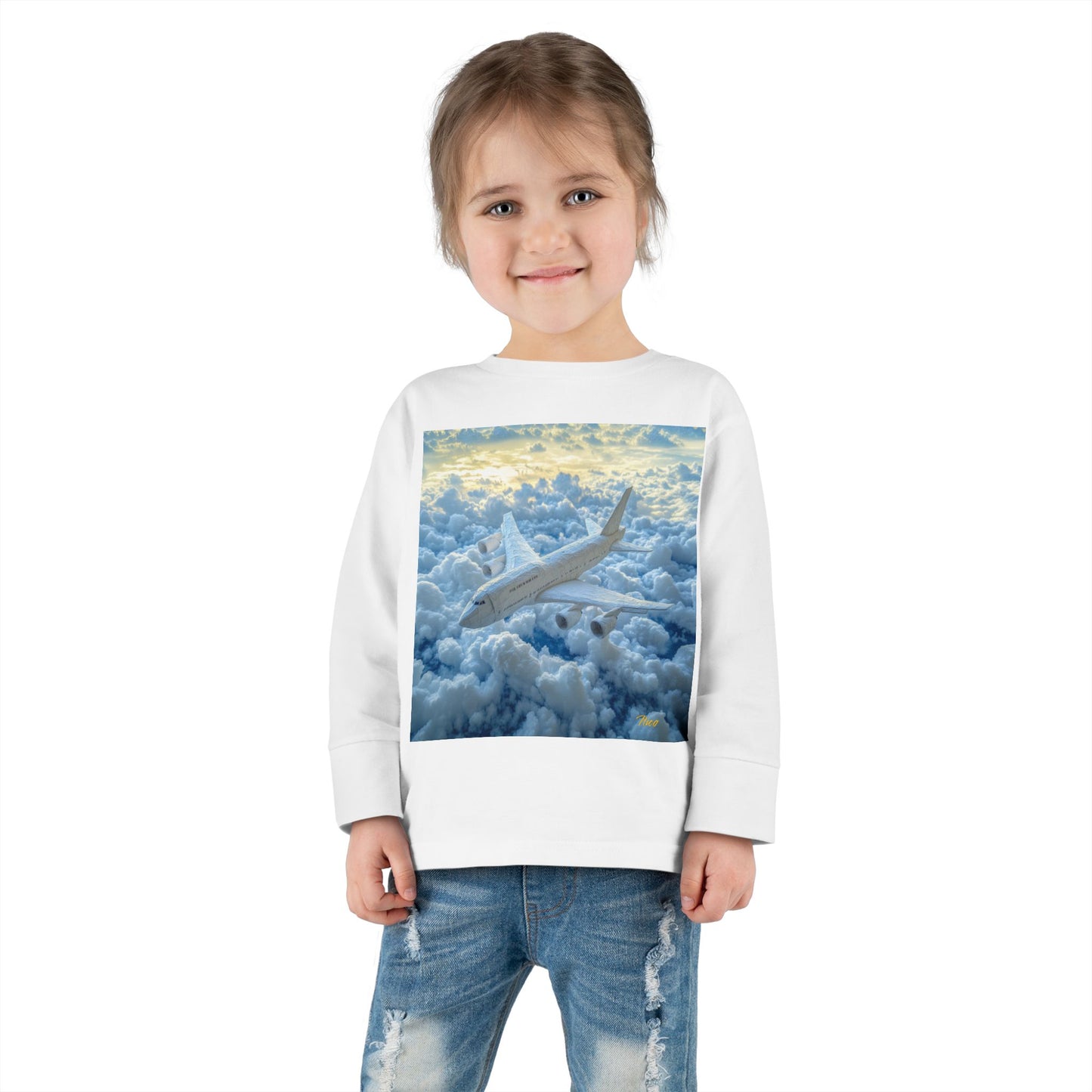 Big Ol' Jet Airliner Series Print #10 Toddler Long Sleeve Tee