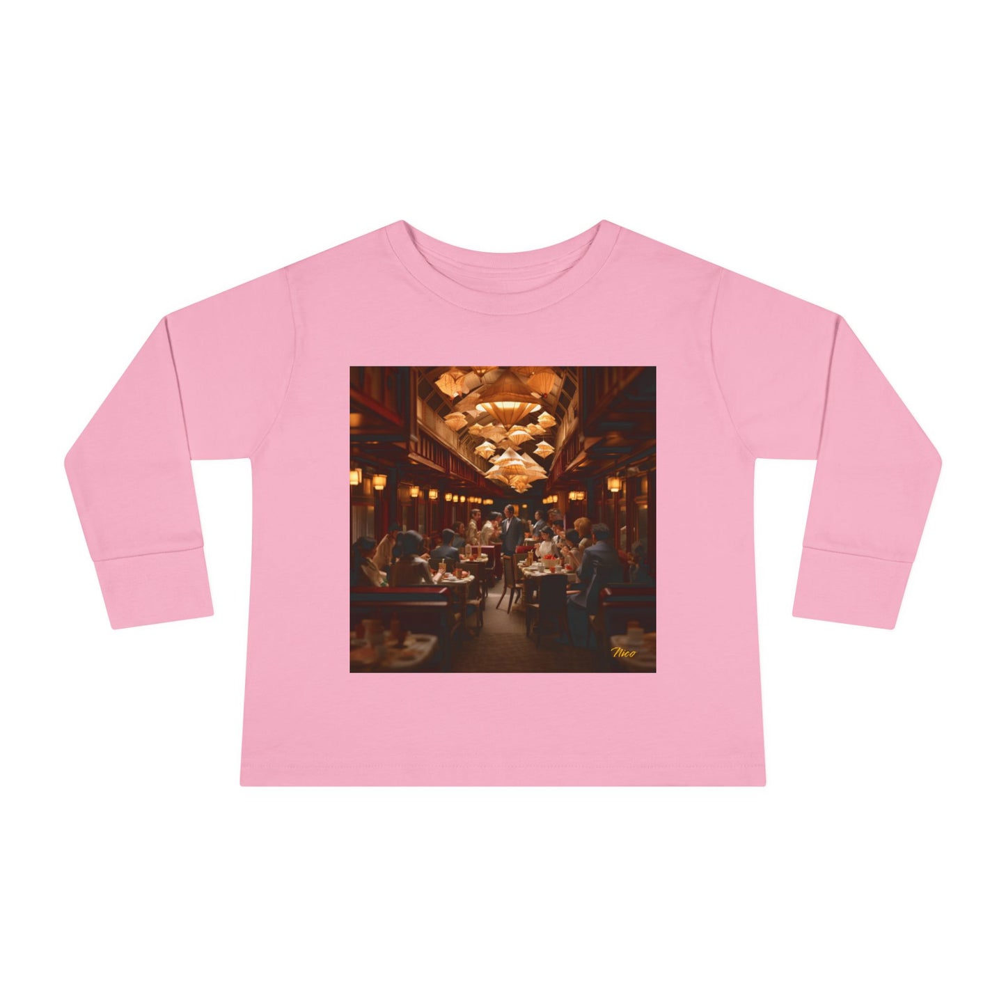 Orient Express Series Print #8 Toddler Long Sleeve Tee