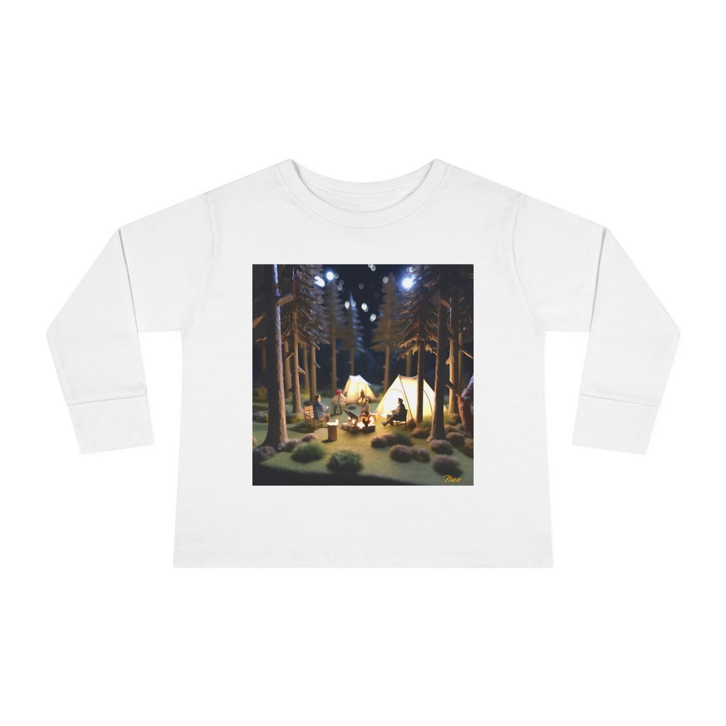 Under The Starry Skies Series Print #7 Toddler Long Sleeve Tee