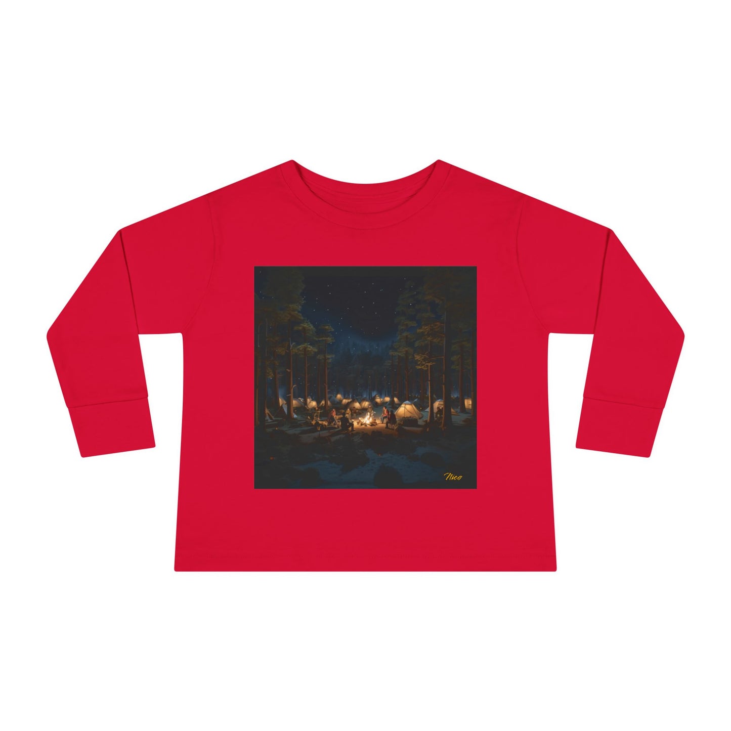 Under The Starry Skies Series Print #5 Toddler Long Sleeve Tee