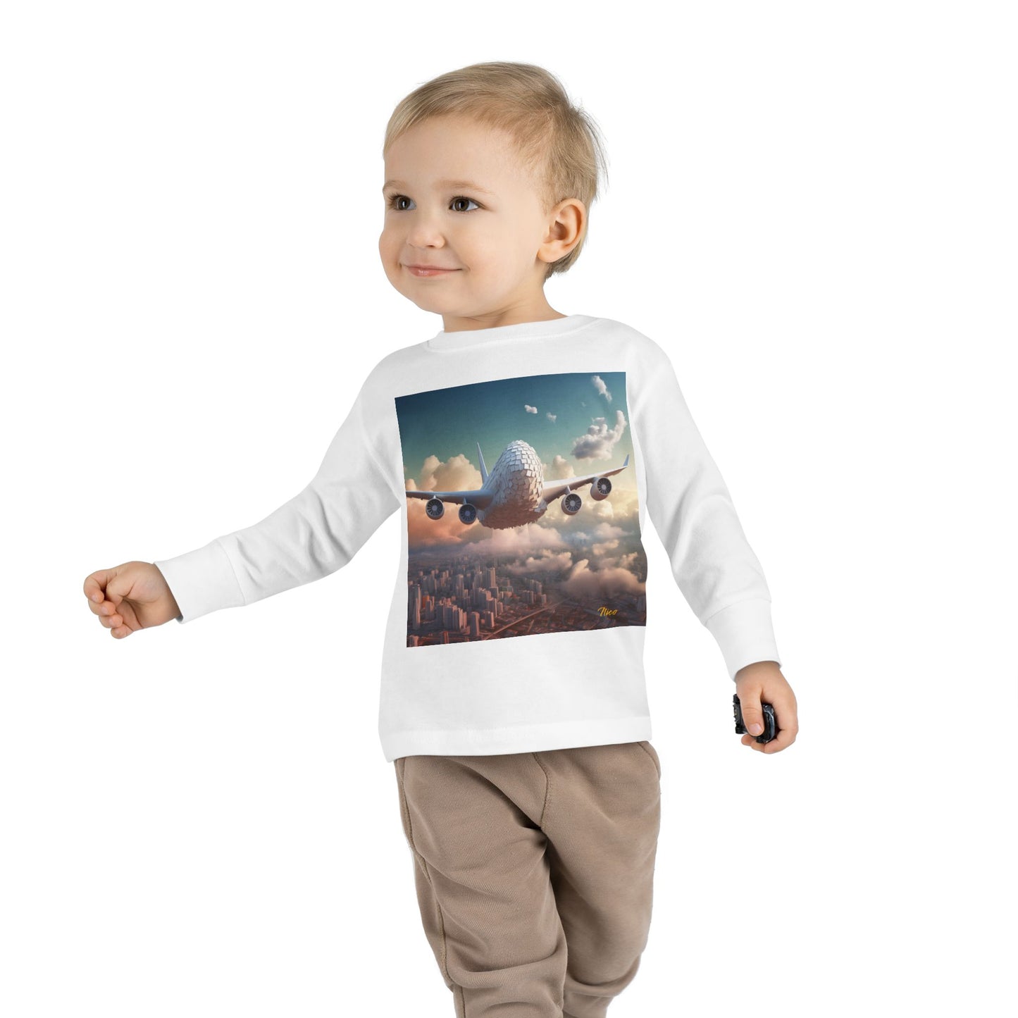 Big Ol' Jet Airliner Series Print #1 Toddler Long Sleeve Tee