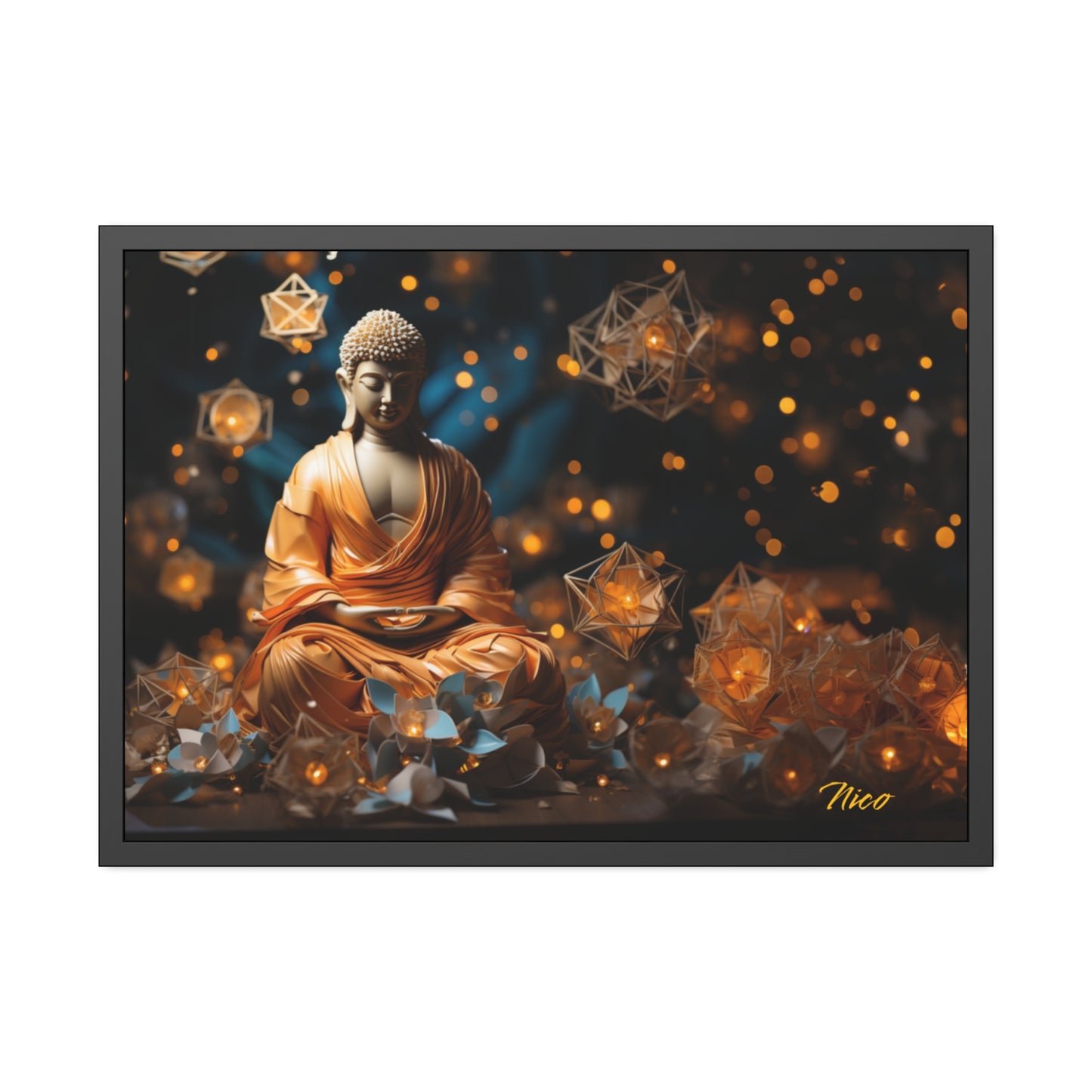 Ascending Buddha Series Print #8 - Framed Fine Art Paper Print