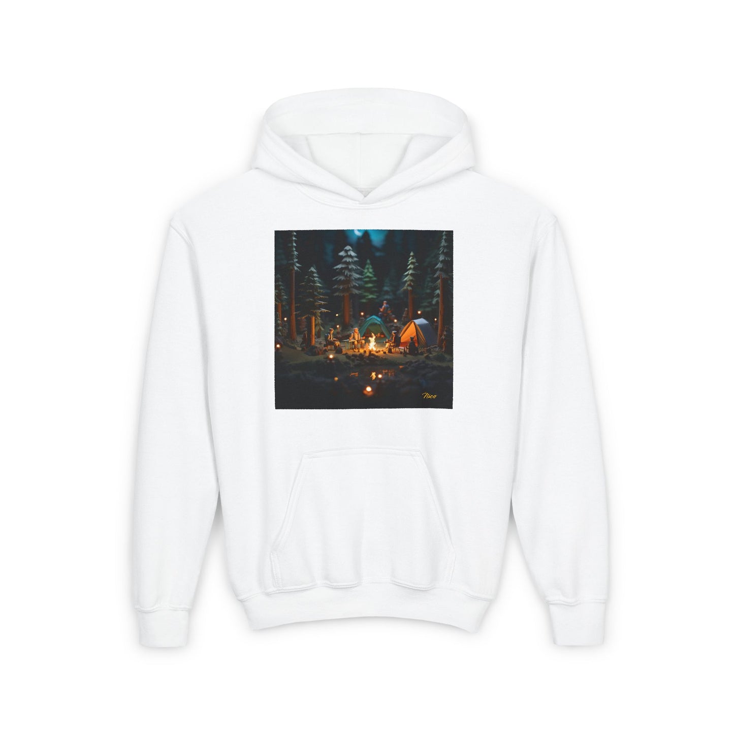 Under The Starry Skies Series Print #3 Youth Heavy Blend Hooded Sweatshirt