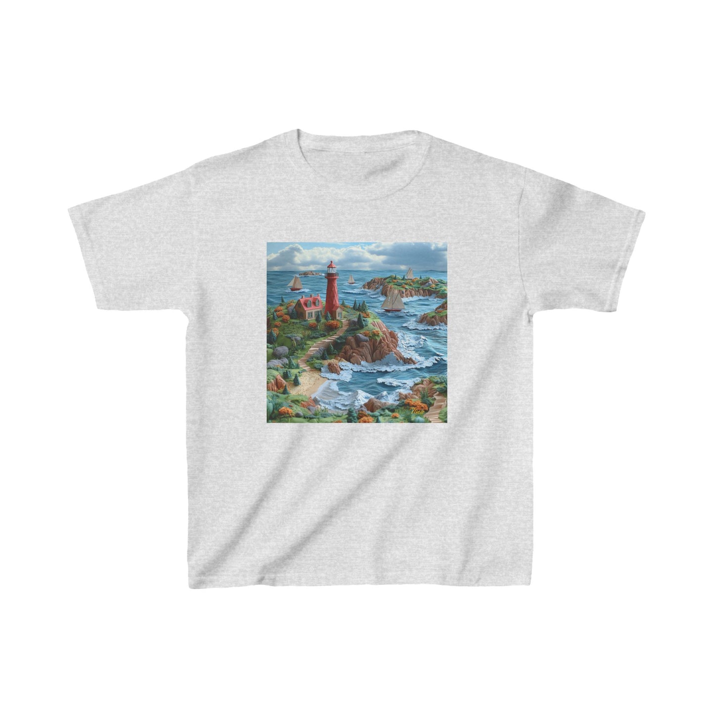 By The Seaside Series Print #6 Kids Heavy Cotton™ Tee