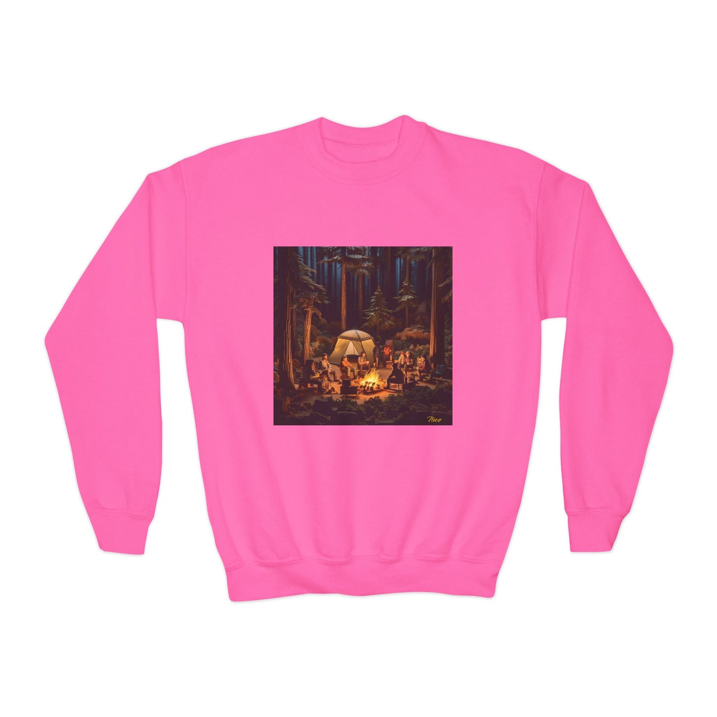 Under The Starry Skies Series Print #4 Youth Crewneck Sweatshirt