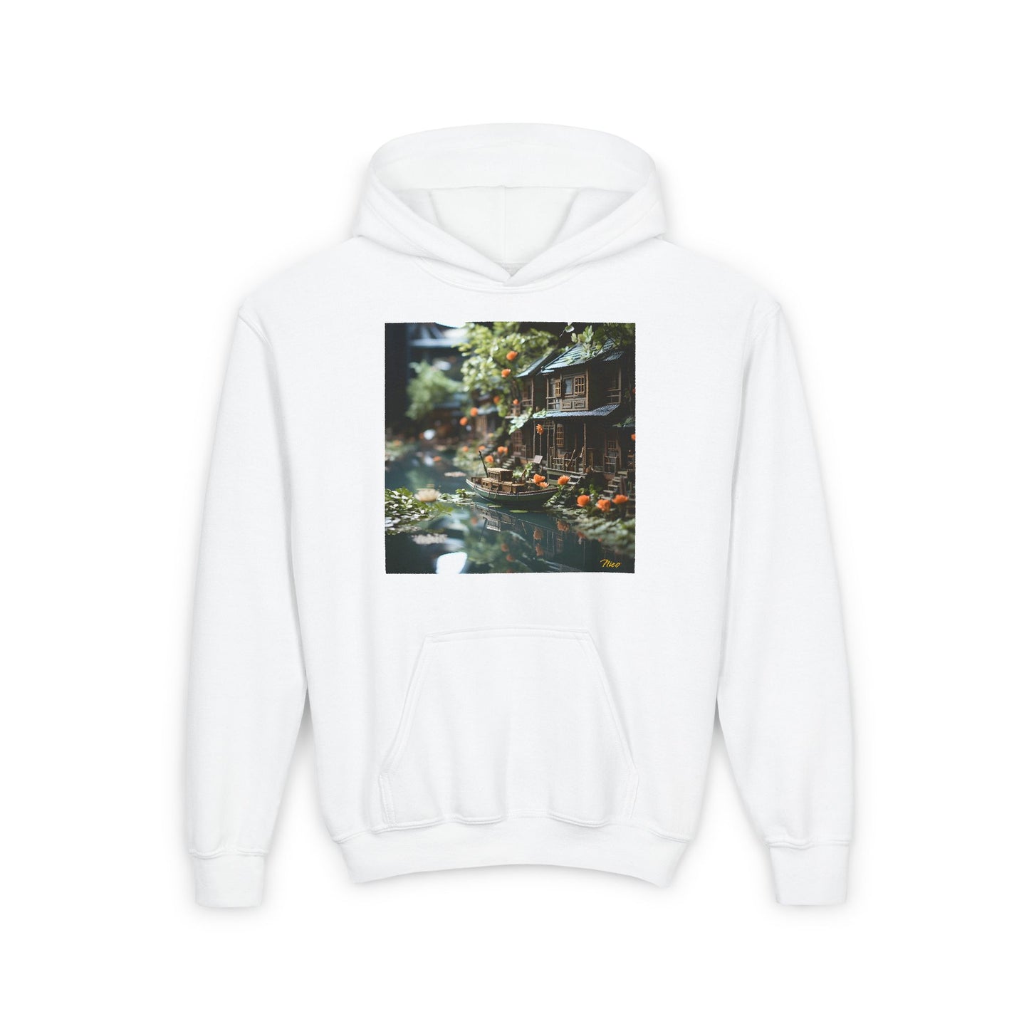 Born On A Bayou Series Print #9 Youth Heavy Blend Hooded Sweatshirt