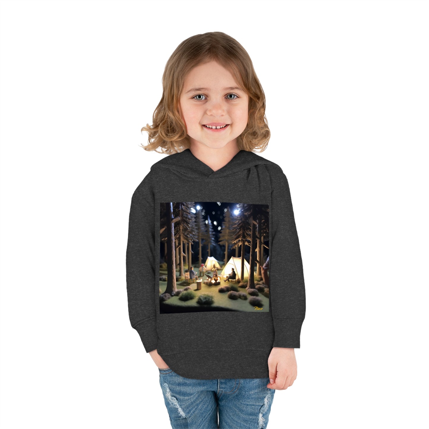 Under The Starry Skies Series Print #7 Toddler Pullover Fleece Hoodie