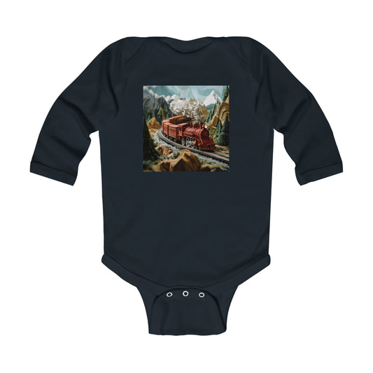 Orient Express Series Print #3 Infant Long Sleeve Bodysuit