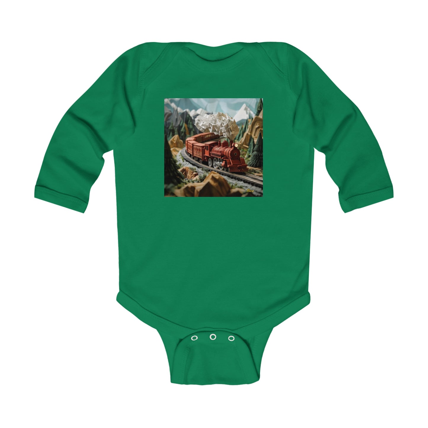 Orient Express Series Print #3 Infant Long Sleeve Bodysuit