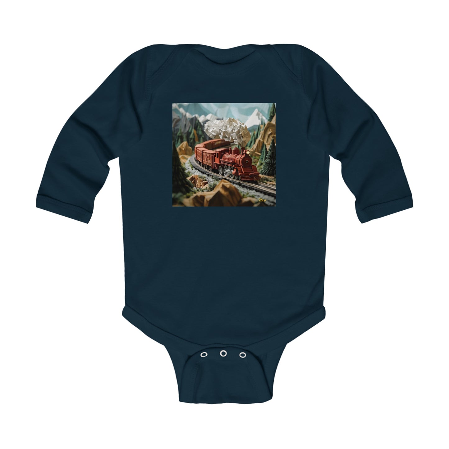 Orient Express Series Print #3 Infant Long Sleeve Bodysuit