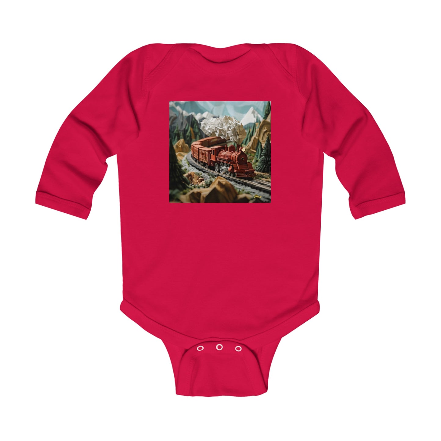 Orient Express Series Print #3 Infant Long Sleeve Bodysuit