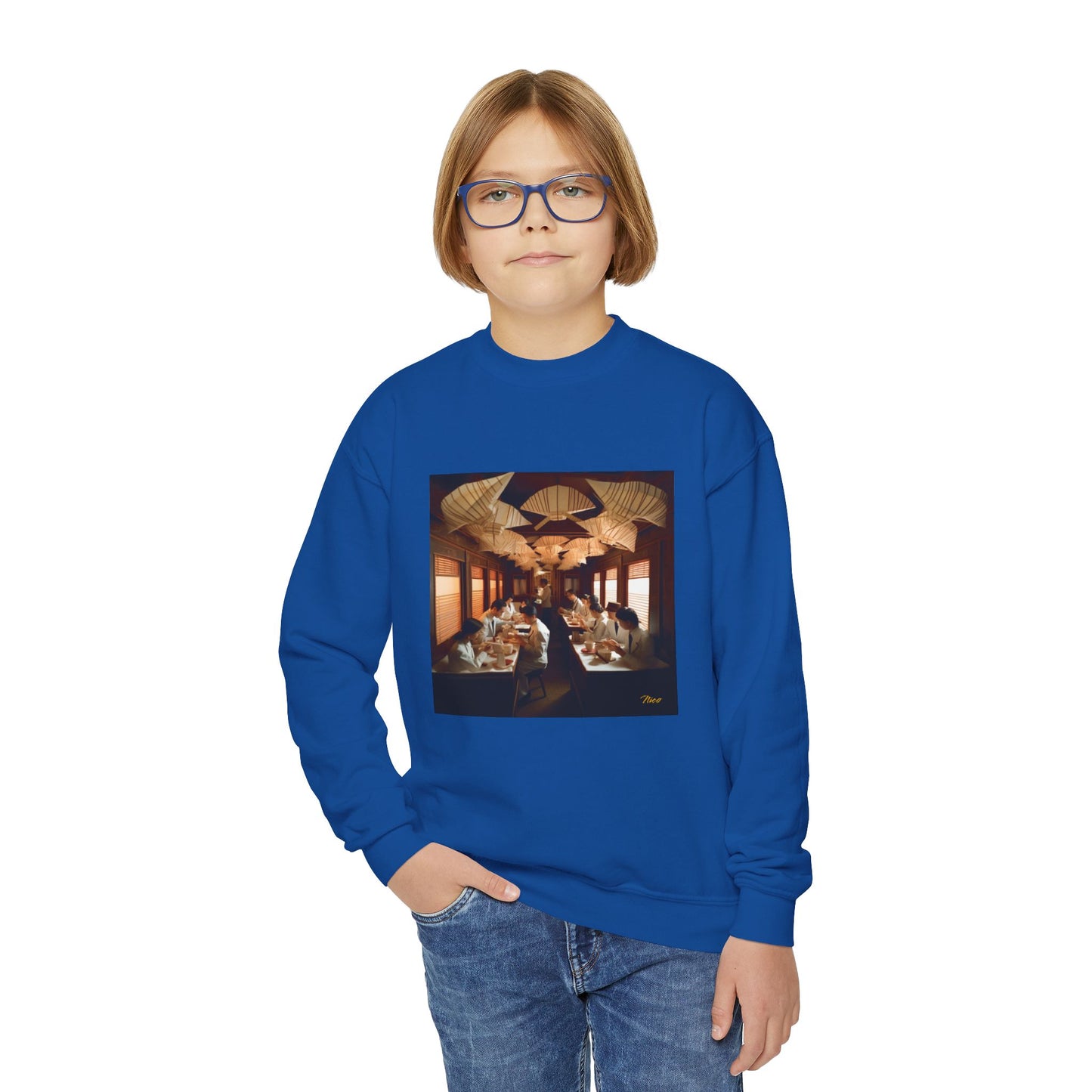 Orient Express Series Print #4 Youth Crewneck Sweatshirt