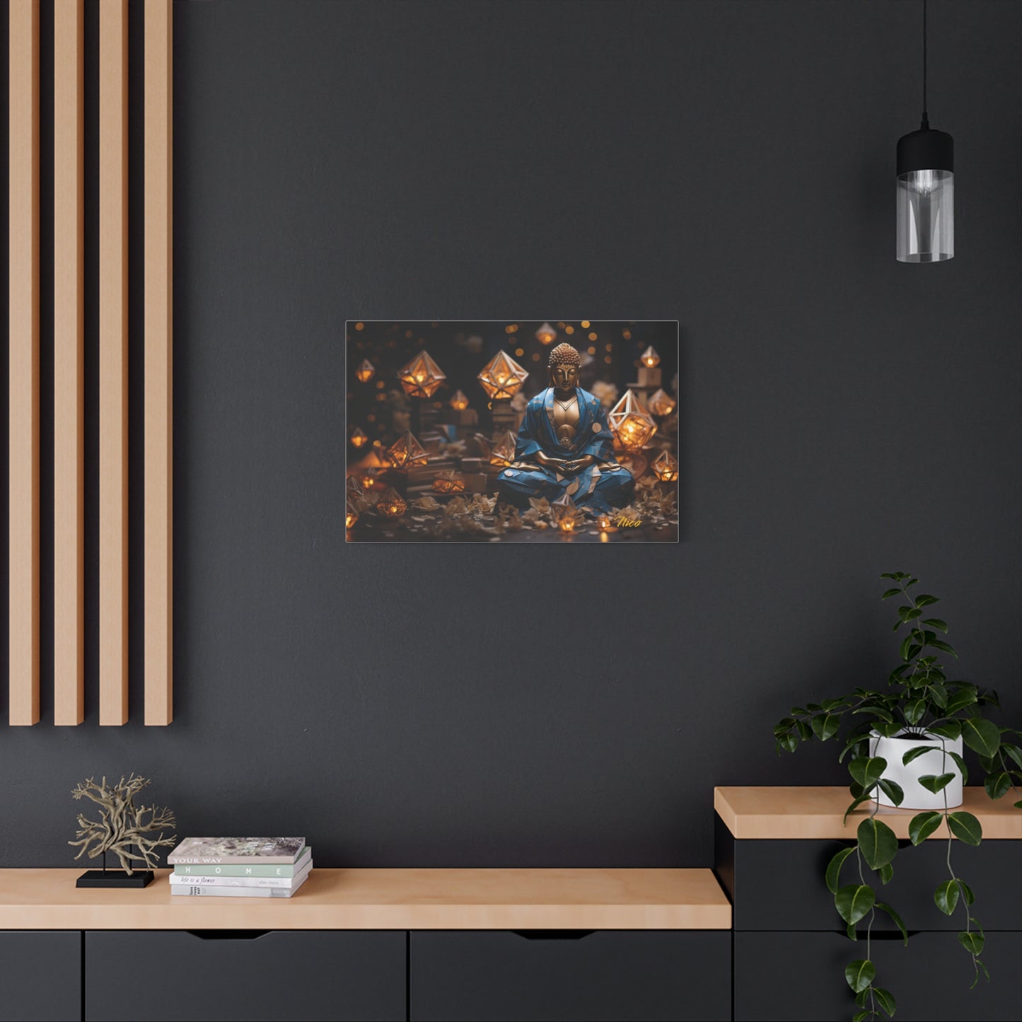 Ascending Buddha Series Print #3 - Streched Matte Canvas Print, 1.25" Thick