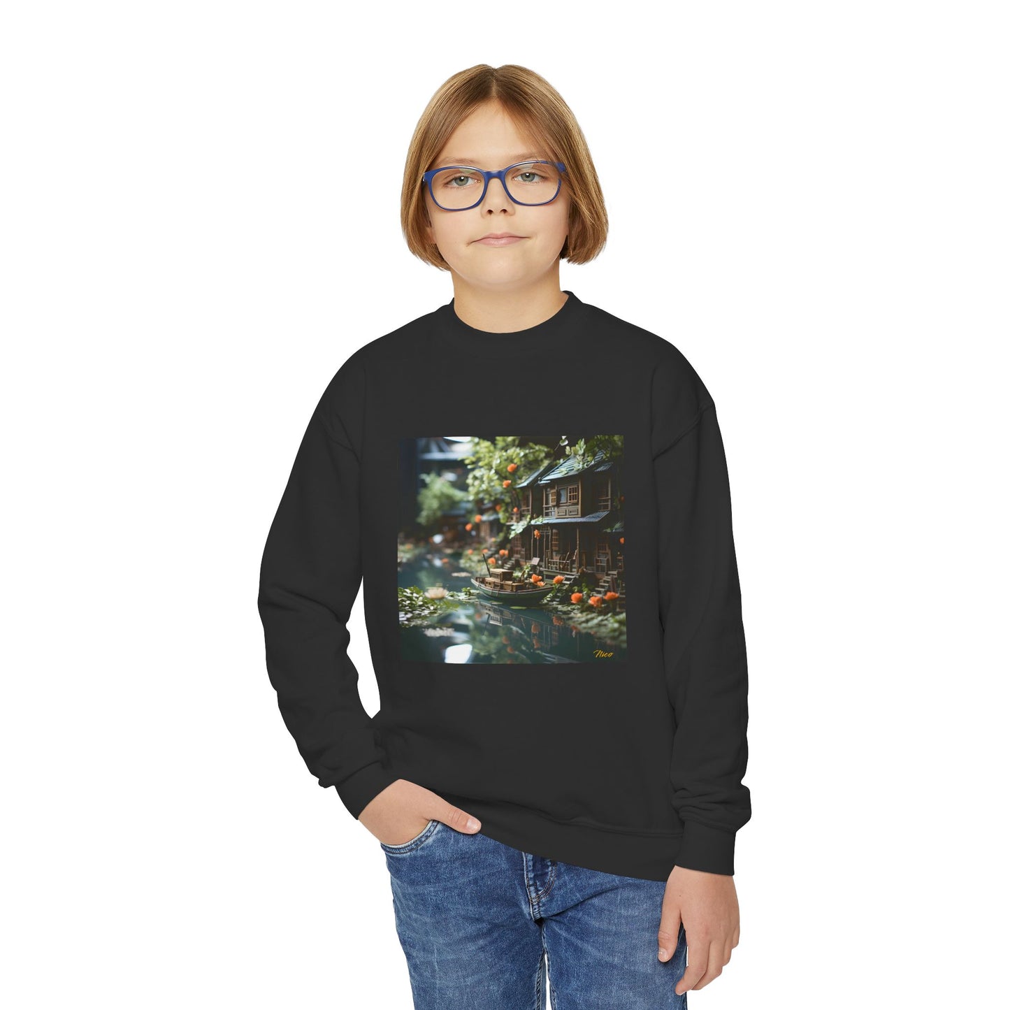 Born On A Bayou Series Print #9 Youth Crewneck Sweatshirt