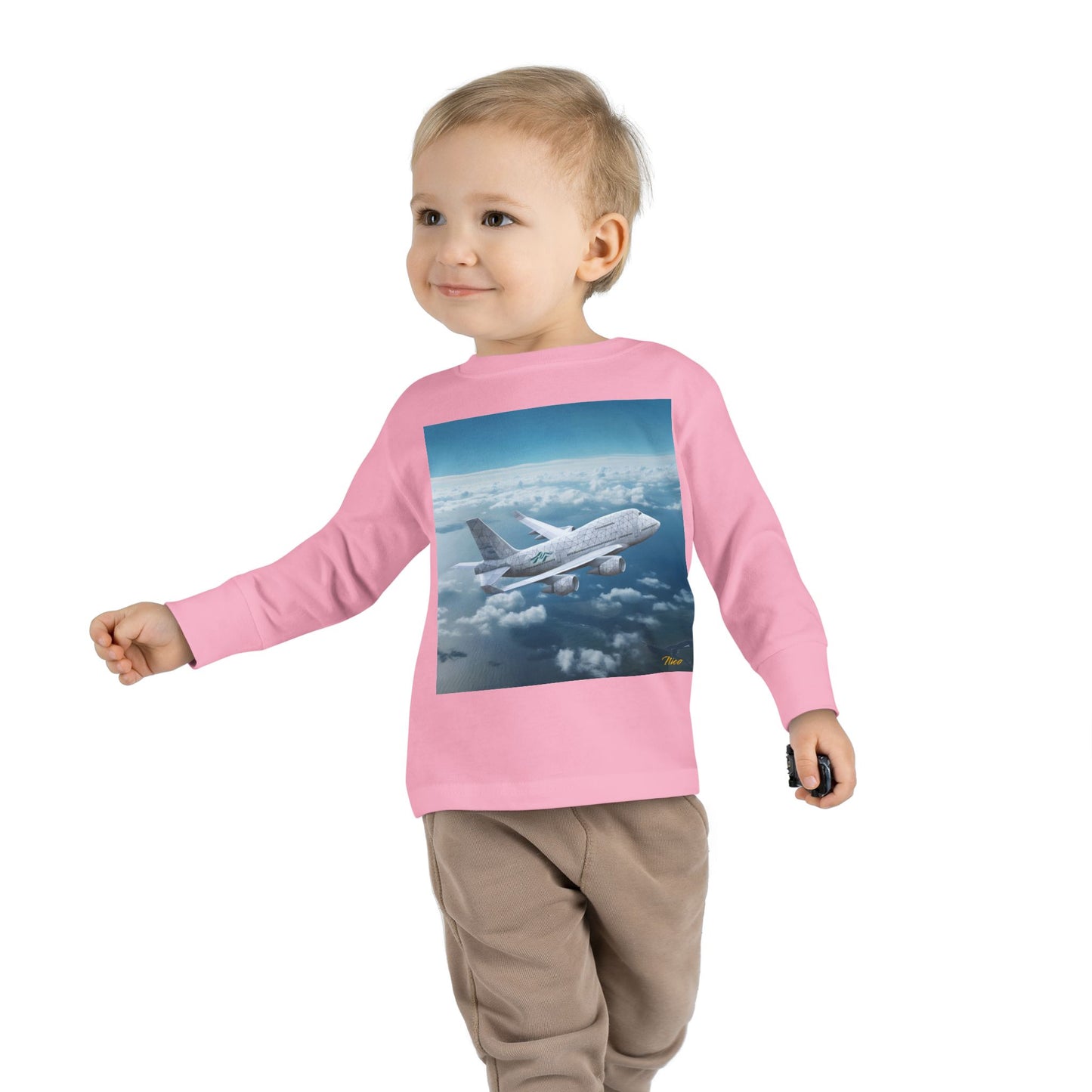 Big Ol' Jet Airliner Series Print #3 Toddler Long Sleeve Tee