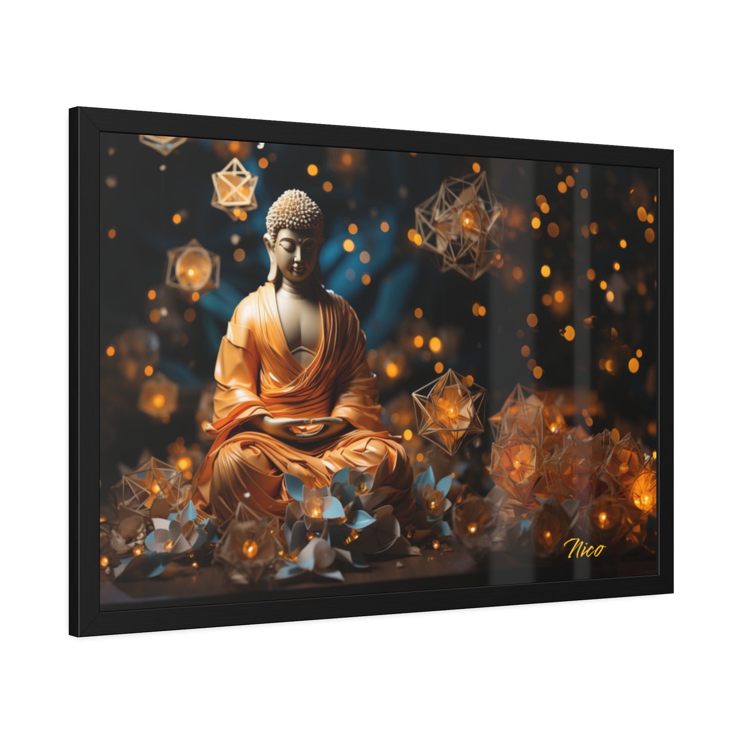 Ascending Buddha Series Print #8 - Framed Fine Art Paper Print