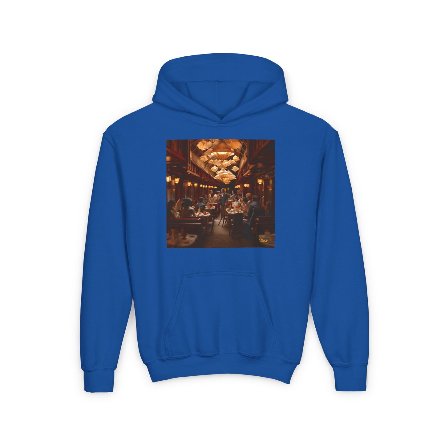 Orient Express Series Print #8 Youth Heavy Blend Hooded Sweatshirt