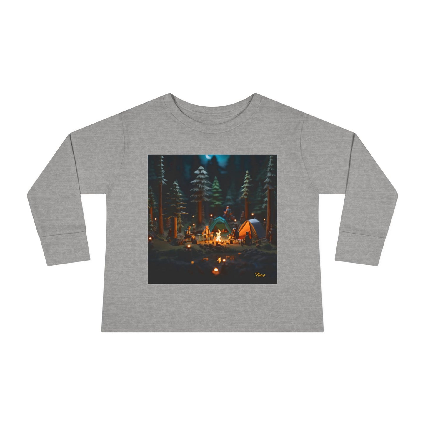 Under The Starry Skies Series Print #3 Toddler Long Sleeve Tee