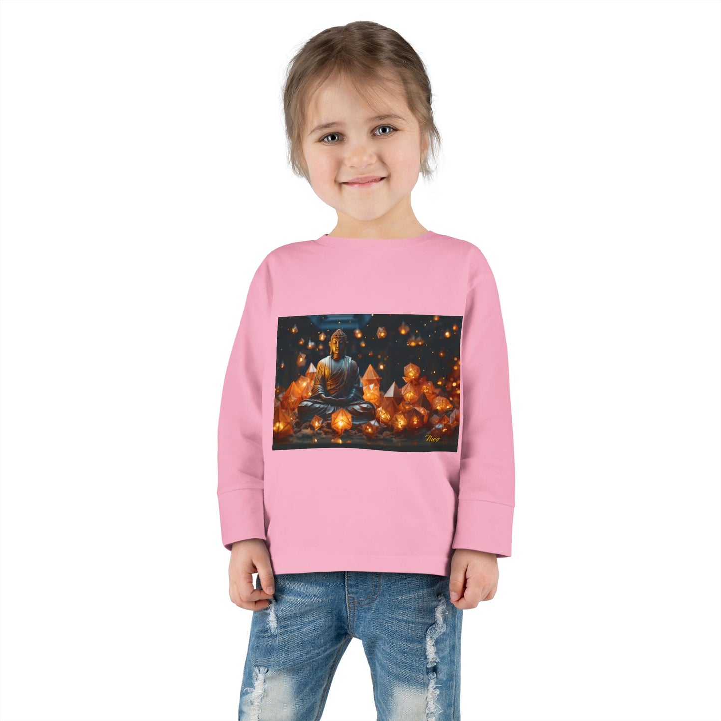 Ascending Buddha Series Print #9 Toddler Long Sleeve Tee