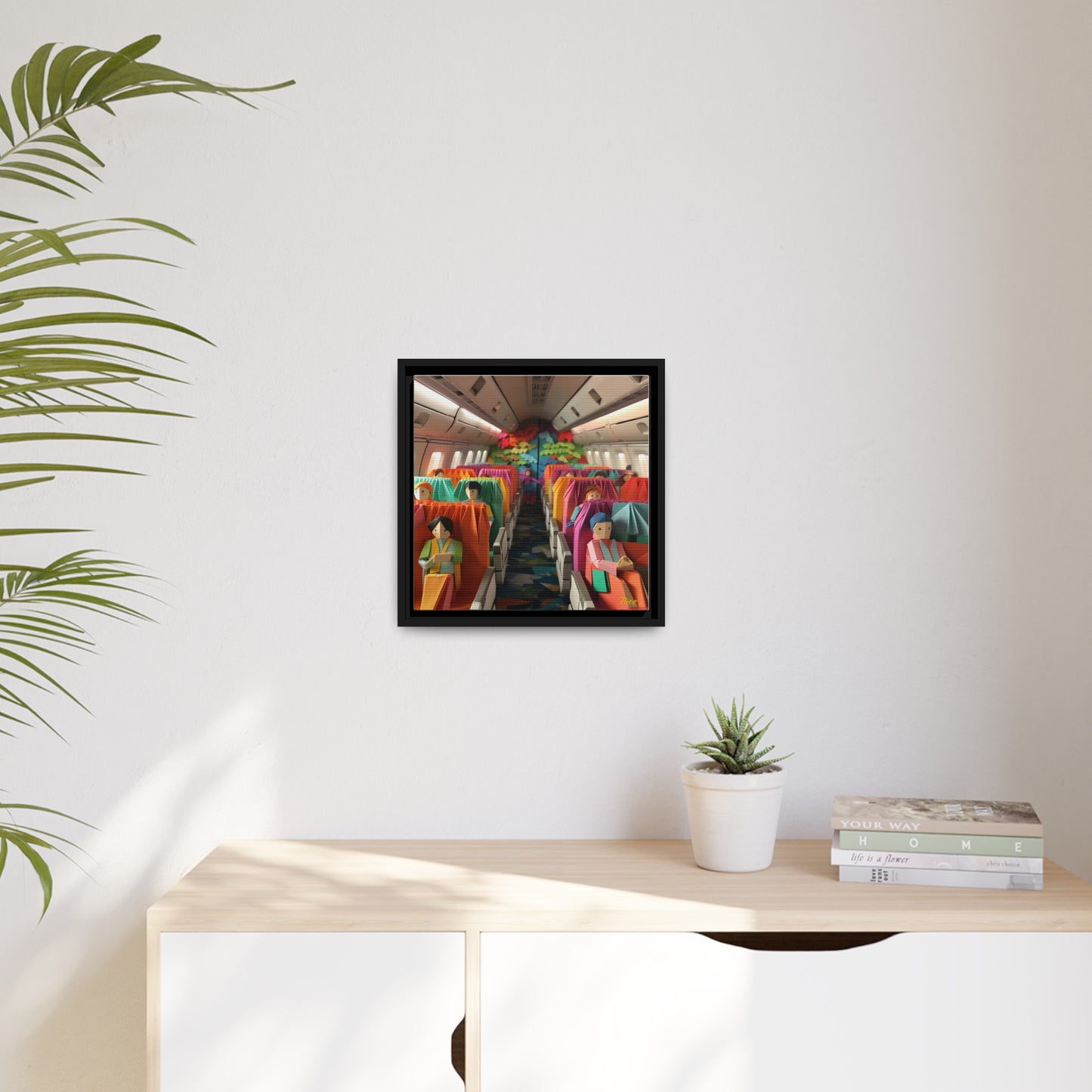 Frequent Flyer Miles Series Print #2 - Black Framed Canvas Print