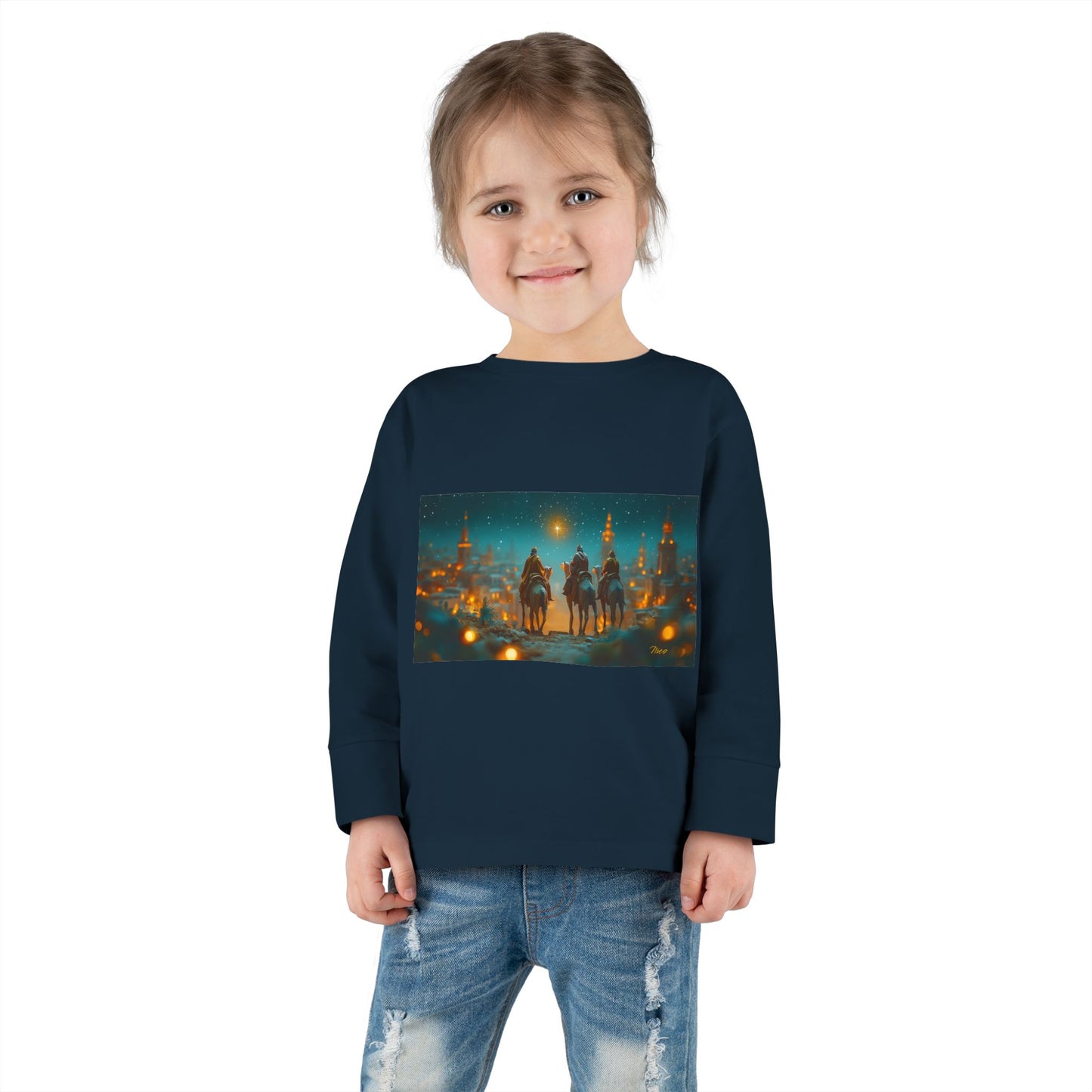 Chirstmas 2024 Series Print #9 Toddler Long Sleeve Tee